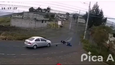 Conductor atropella a 2 personas y se da a la fuga en Ambato.