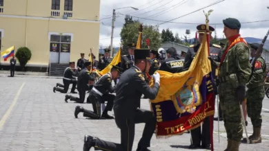 Día de la Bandera en el Colegio militar Combatientes de Tapi
