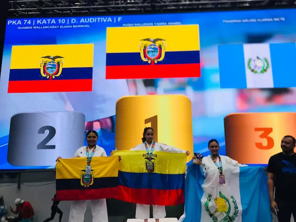 Panamá Open 2025: guaneña en el podio de Para-Karate.