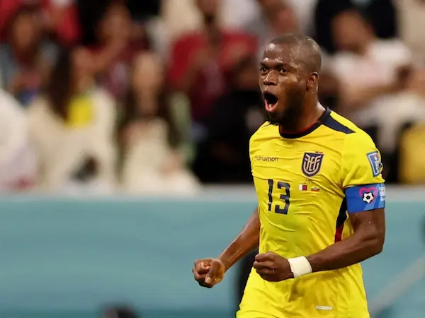 Enner Valencia en el Mundial de Qatar 2022.