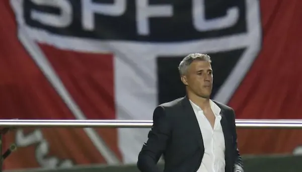 Hernán Crespo previo al Sao Paulo vs Liga de Quito.