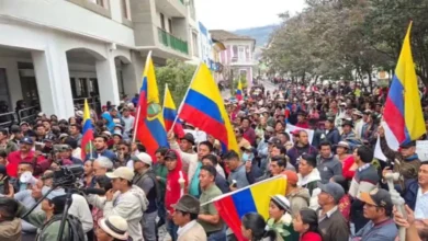 Movimiento indígena de Bolívar marcha contra el alza del diésel.