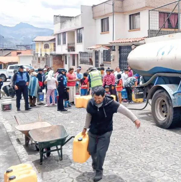 Norte de Riobamba está parcialmente sin agua potable