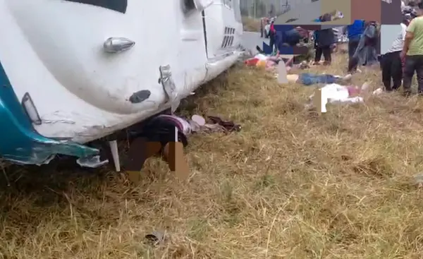 4 muertos en fatal accidente de tránsito en Colta