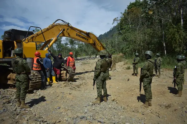 Operativo militar de minería ilegal