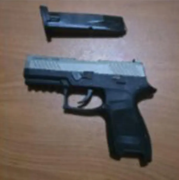 Arma confiscada al ciudadano en Pallatanga