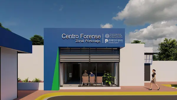 El cuerpo abatido del 'Gordo Santana' fue trasladado al Centro Forense de Portoviejo