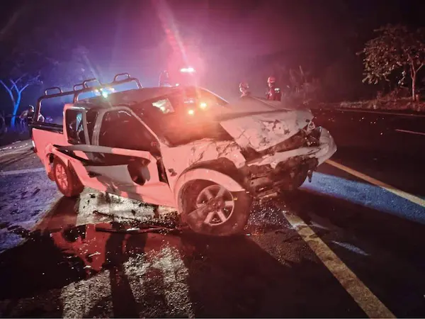Accidente de tránsito de la exreina de belleza