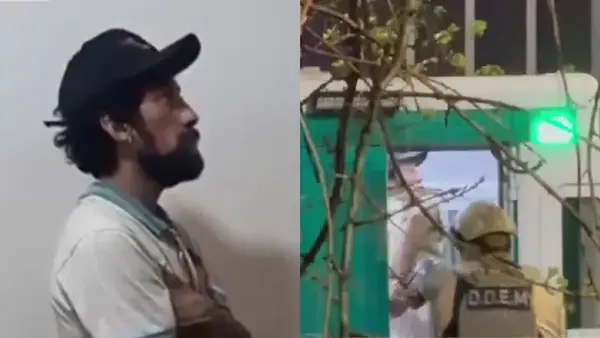 Sujeto que ingreso al estudio de TV