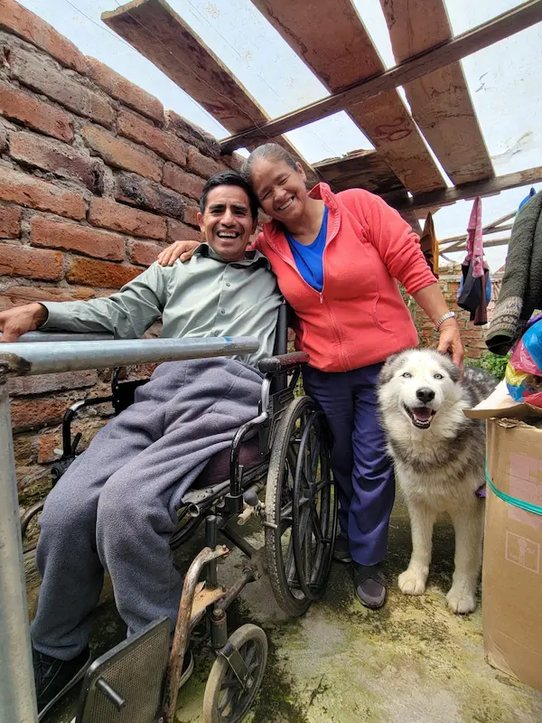 Hombre con discapacidad de Chambo quiere trabajar