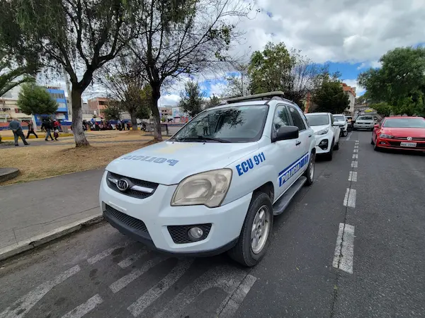 De inmediato, la patrulla del Distrito 'Guano-Penipe' acudió para atender la emergencia