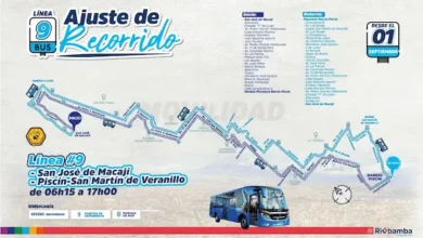 Ruta de la línea 9 de buses en Riobamba cambió la parada