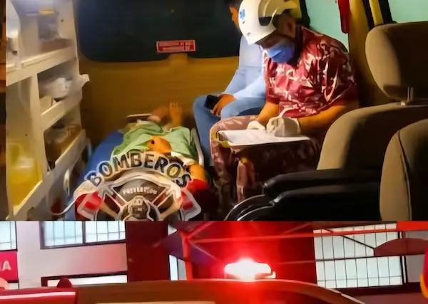 Joven de 20 años sufrió accidente en moto en Pallatanga