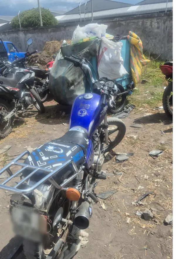 Policía Nacional recuperó moto en Riobamba