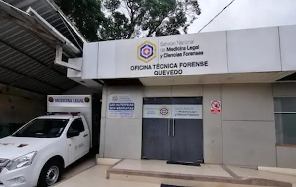 El cuerpo de 'La China' fue trasladado al Centro Forense de Quevedo, para la autopsia de rigor
