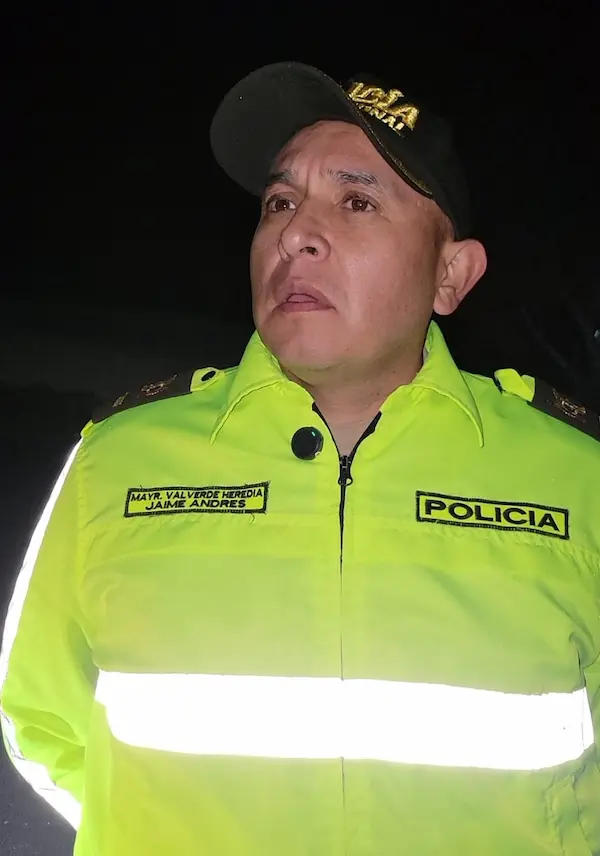 Mayor Jaime Andrés Valverde, jefe del Distrito ‘Guano - Penipe’
