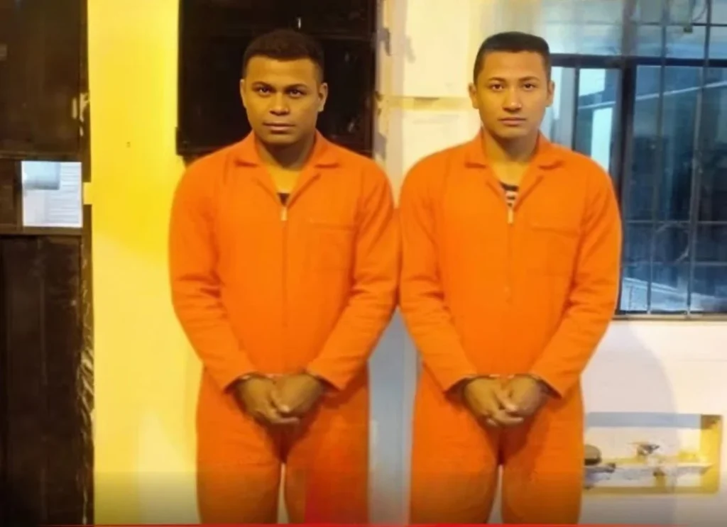 2 hombres detenidos en Caluma por microtráfico de drogas.