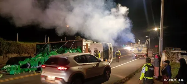 Accidente vial en Mocha