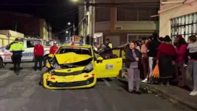 Fuerte choque en Riobamba deja una persona herida