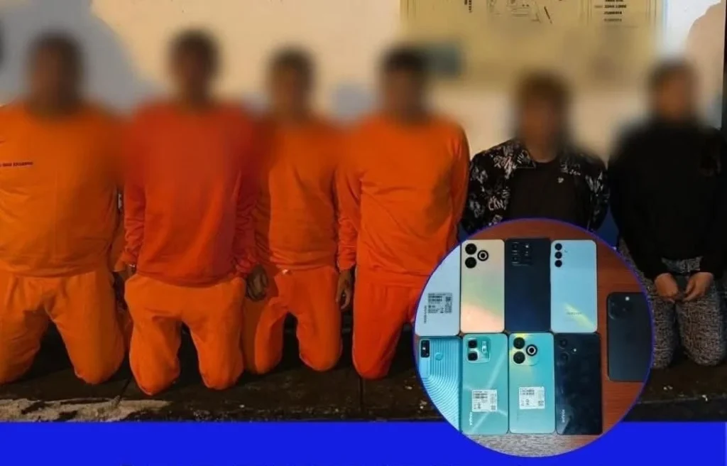 6 miembros de Los Choneros detenidos por extorsión en Caluma.