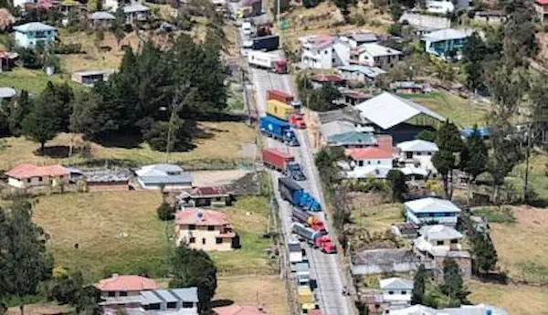 Paro Nacional Ecuador | manifestaciones en Bolivar, Imbabura y Cañar