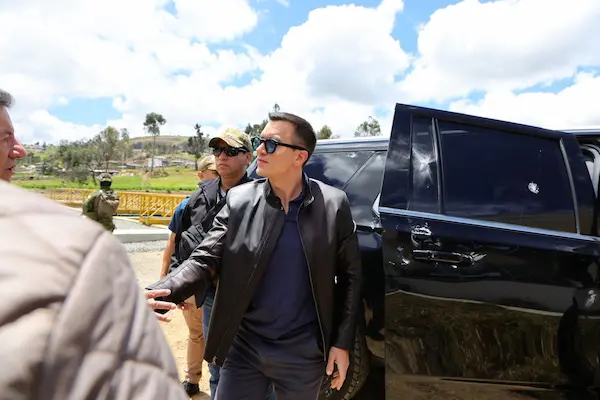 Daniel Noboa en visita presidencial 