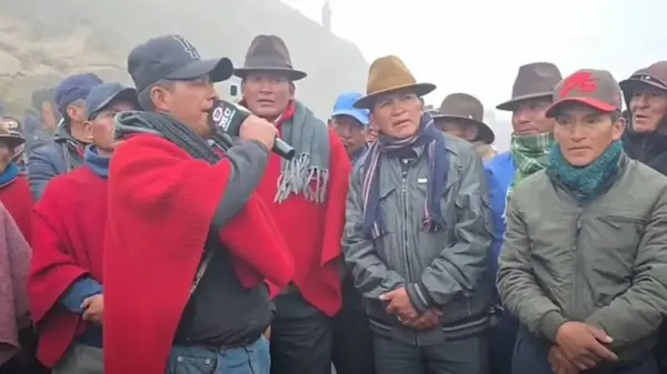 Alausí exige renuncia de dirigente indígena de Chimborazo 