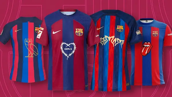 Colaboraciones en la camiseta del FC Barcelona.