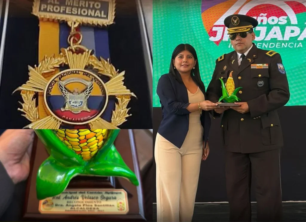 Coronel de San Miguel es reconocido por su trabajo en Manabí.