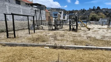Denuncian abandono de parque de Cashapamba en Ambato.