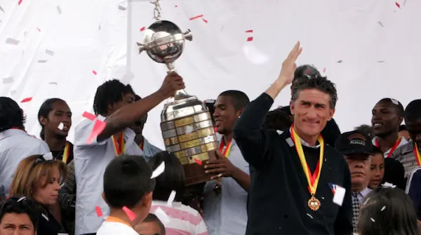 Edgardo Bauza, campeón de la Libertadores con Liga de Quito.