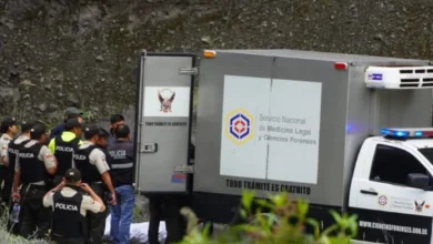 Encuentran 3 cuerpos sin vida en una quebrada de Pelileo.