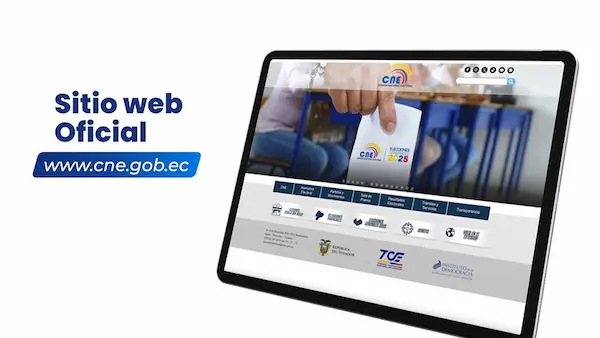 Página web del CNE