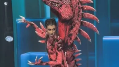 Miss Grand International 2025; ecuatoriana con traje de iguana rosa sorpendió el certamen