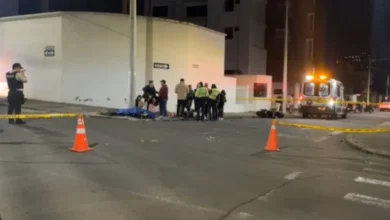 Motociclista muere tras accidente de tránsito en Ambato.