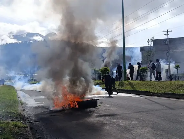 Paro Nacional Ecuador | Enfrentamientos en Otavalo y ataque a convoy humanitario
