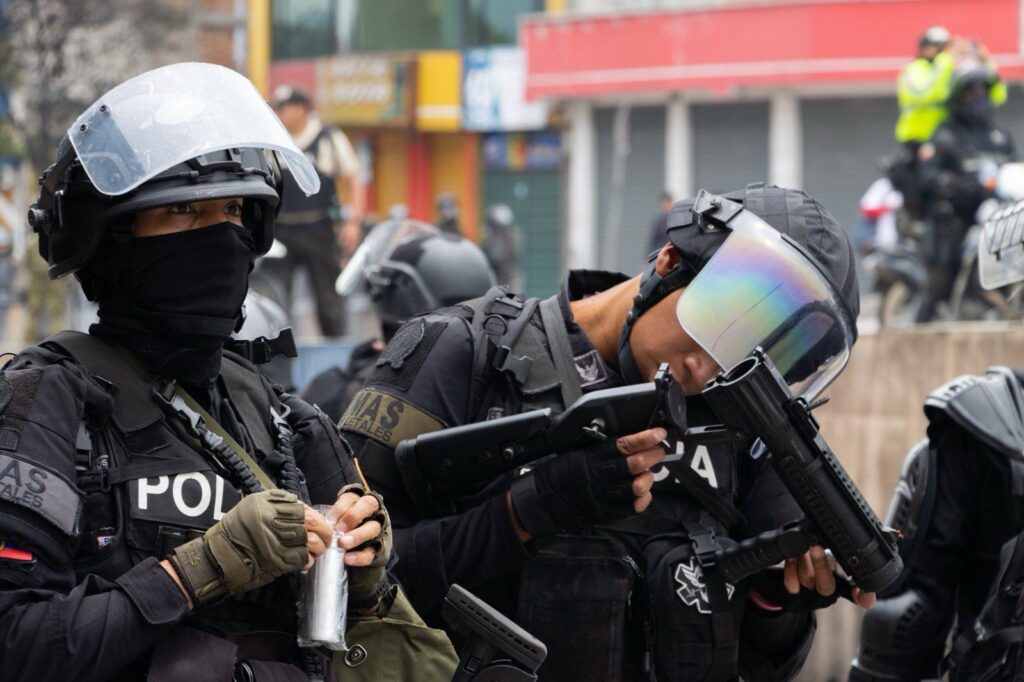 Uso excesivo de la fuerza en el paro nacional Ecuador 2025