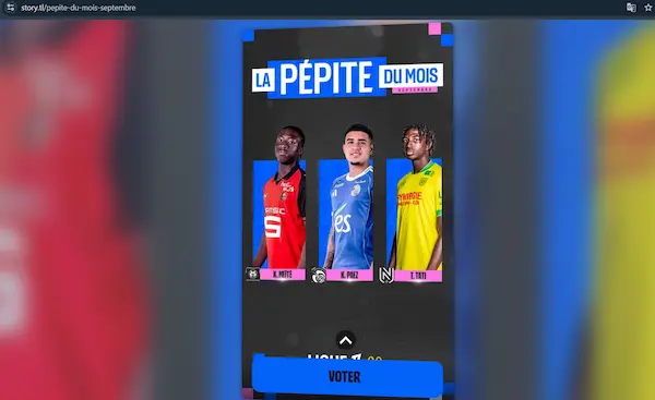 Página web de la Ligue 1.