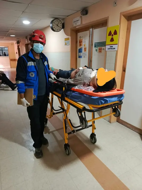 Bomberos de Chambo auxiliaron en accidente de tránsito