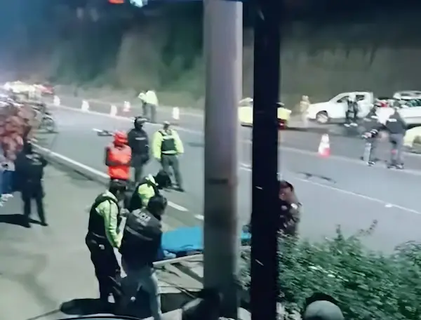 Levantamiento del cadáver de Xavier Lenin Garcés Aguiar