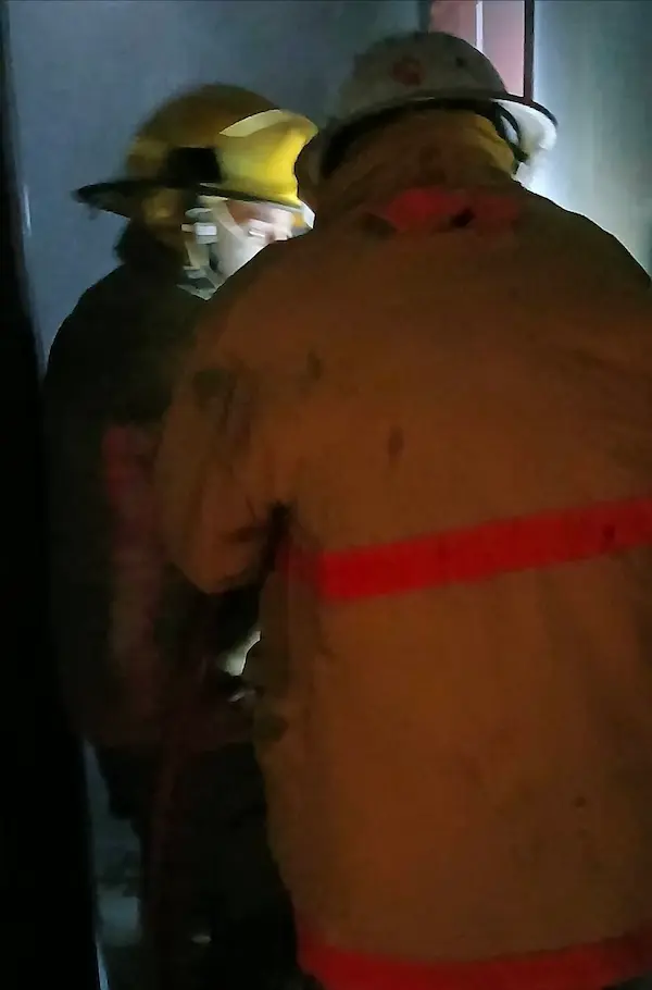 Antes de dejar la escena se aseguraron que no exista ningún foco de peligro