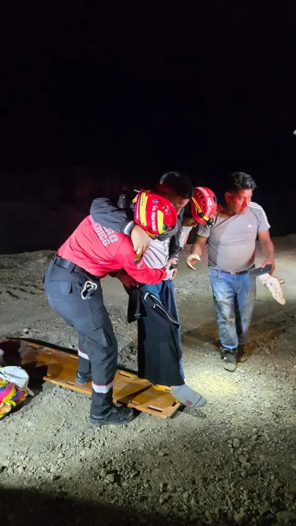 Una vez estabilizados se lso trasladó a la unidad de rescate.