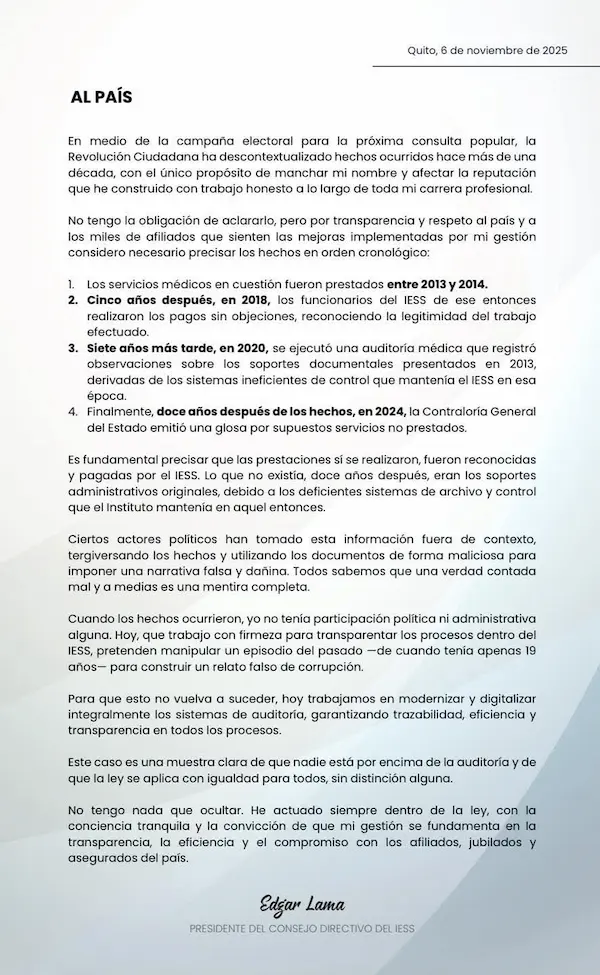 Pronunciamiento de Lama