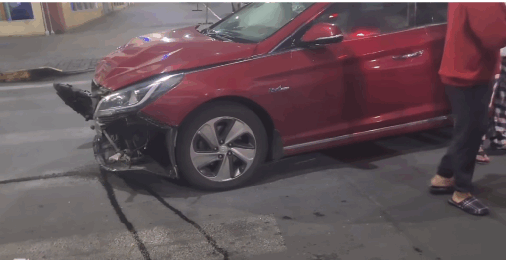 Accidente centro de Riobamba