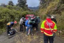 Encuentran muerto a policía desaparecido en volcán Tungurahua.