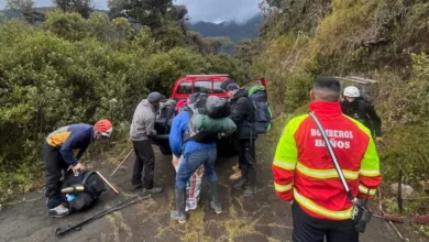 Encuentran muerto a policía desaparecido en volcán Tungurahua.