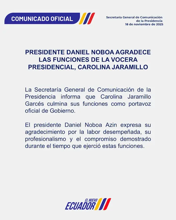 Comunicado del Gobierno