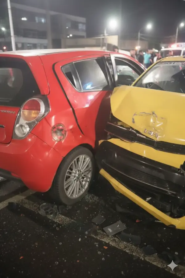 Accidente de tránsito en las calles Leopoldo Freire y Madrid 
