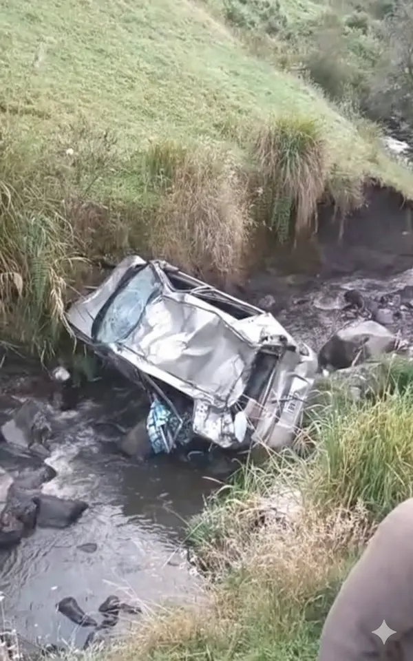 Un muerto y una herida en accidente en vía Riobamba - Ambato