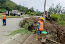 Estado vial de la carretera Balbanera Pallatanga Cumandá